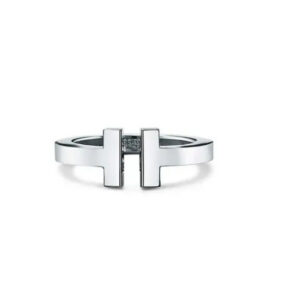2024 designer ring Double Ring Serling Sier Plaed Rose Gold Opening Inlaid With Diamond Half Wedding Anniversary for women gift with boxq1