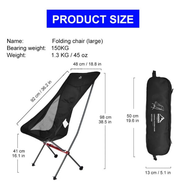 2dc0c7ddc6b81fc8 Widesea Camping Fishing Folding Chair Tourist Beach Chaise Longue Chair for Relaxing Foldable Leisure Travel Furniture Picnic