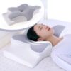 2de0d02566f048b9 Memory Foam Pillows Butterfly Shaped Relaxing Cervical Slow Rebound Neck Pain Relief Sleeping Orthopedic Pillow Beding