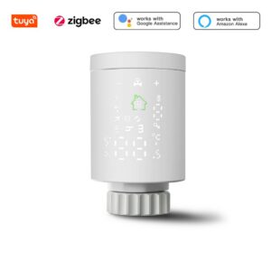 Tuya Zigbee Smart Vae Programmable Thermostatic Radiator Temperature Controller Alexa Google Home Voice Control