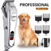 Professional Dog Hair Clipper All Metal Rechargeable Pet Trimmer Cat Shaver Cutting hine Puppy Grooming Haircut Low Noice
