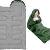 Sleeping Bag With Hood, 3 Season Waterproof Warm Lightweight Rectangular Envelope Camping Sleeping Bag for Adults Camping, Hiking, Backpacking, Traveling, Outdoor & Indoor Activities