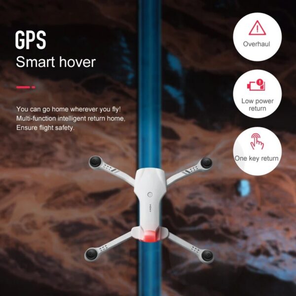 4K HD Dual Camera with GPS 5G WIFI Wide Angle FPV Real-time Transmission RC Distance 2km Professional Drone