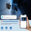 2df393cd732ebbf0 10MP PTZ IP Camera 8MP 5K Outdoor Dual Lens Dual Screen 5G WIFI Camera AI Tracking Security Protection CCTV Surveillance Camera