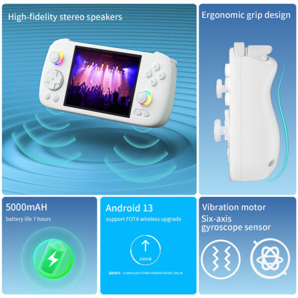 2df6094a54927a9e ANBERNIC RG406H RG 406H Handheld Game Console 4inch IPS Multi-touch Screen Retro Video Games Players Support 5G WIFI FOTA Update