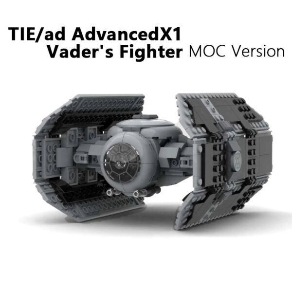 2e075e9655fbac3f NEW 453Pcs MOC Spaceship TIE/ad Advanced x1 Vader's Fighters Building Blocks Modified from Tie Bomber Bricks Model DIY Toys Gift