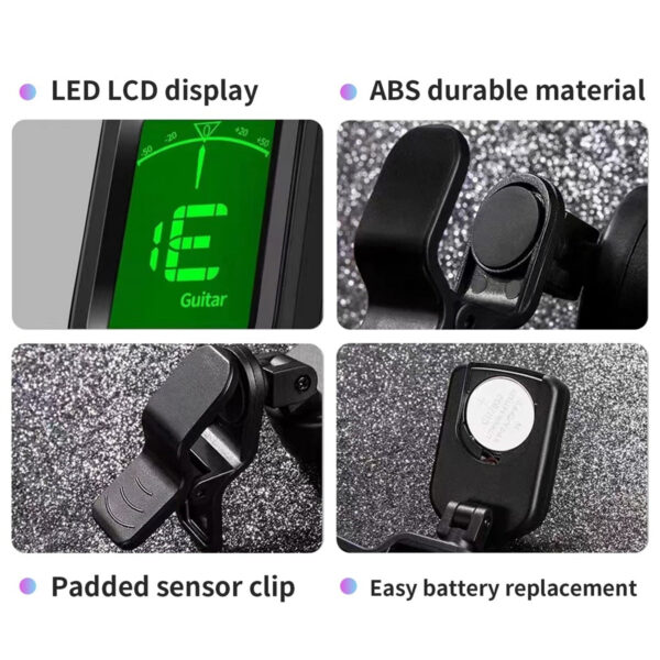 2e29e83ae4a6c327 For All Instruments Clip on Electronic Tuner for Guitar Bass Ukulele Violin Mandolin Banjo