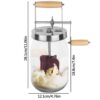 2e2bdc854befe3f2 Homemade Churner Manual Butter Maker Food Mixer Glass+silicone 1000ml/1500ml Stirring Tool Silicone Wheel Kitchen Gadgets