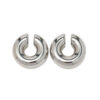 Stainless Steel Thick Cylindrical Hollow Ear Clip for Women PVD Gold Plating Waterproof Trendy Fashion Jewelry Party Gifts