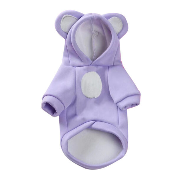 Winter Warm Clothes Cute Plush Coat Hoodies Pet Costume Jacket For Puppy Cat French Bulldog Chihuahua Small Dog Clothing