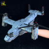 2e5aceab9189c52f HUIQIBAO MOC 1389PCS V-22 Tiltrotor Aircraft Helicopter Building Block Children Military Airplane model Bricks Toy home Decor.