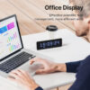Ulanzi TC001 Smart Pixel Clock Youtube Followers Simultaneous Weather Forecast Function Pixelated Message Display