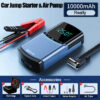 BUVAYE 4 in 1 Car Jump Air 150PSI Tyre Compressor Starter Device 10000mAh Power bank Digital Iatable Pump