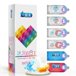 24pcs Ultra Thin Condom Adult Sex Toys Smooth Lubricatted Penis Sleeves Ice Fire Feeling Condoms Sex Products Contraception