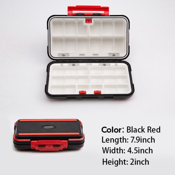 Waterproof Fishing Tackle Double Sided Opening and Closing Bait Tool Storage Box Multifunctional Goods