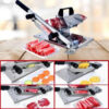 1pc Portable Manual For Slice Bone Cutting Knife Frozen Meat Slicing Knife Stainless Steel Household Vegetable Food Slicer