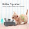 2e8a67c8a134ae66 Stainless Steel Cat Food Bowl, 15-Angle, Ergonomic Design Reduces Vomiting