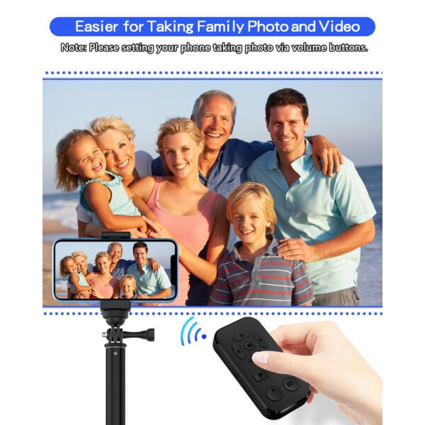 Zttopo Scrolling Remote Control iPhone Android Smartphone, Bluetooth Page Turner Kindle App, Camera Photo Video Clicker for iPhone, and Samsung Neck Strap Include.