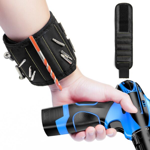 Multifunctional Magnetic Strap Screw Storage Bag Portable Electrician Wrist Guard Oxford Cloth Tool Kit Sturdy And Durable