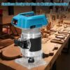 2e97890acb89e061 Woodworking Electric Trimmer Brushless Trimming Machine Wood Router Milling Engraving Slotting Machine For Makita 18V Battery