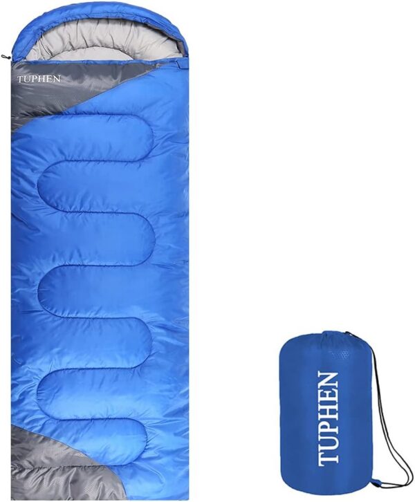 2eadbbfc6d768f71 tuphen- Sleeping Bags for Adults Kids Boys Girls Backpacking Hiking Camping Microfiber Liner, Cold Warm Weather 4 Seasons Indoor Outdoor Use, Lightweight & Waterproof
