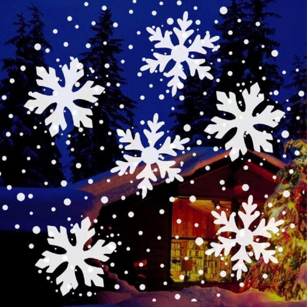 2ece823dc7ddc226 LED USB Snowflake Projector Holiday Lights Christmas Projection Outdoor Lamp Snow Spotlight for New Year Party
