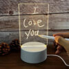 2ee18caad6386455 Note Creative Led USB Message Board Holiday Light With Pen Gift For Children Girlfriend Decoration Night Lamp