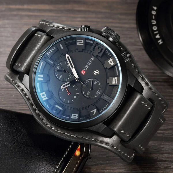 2f14589ab79cca59 New Watches CURREN Luxury Brand Men Watch Leather Strap Fashion Quartz-Watch Casual Sports Wristwatch Date Clock Relojes 8225