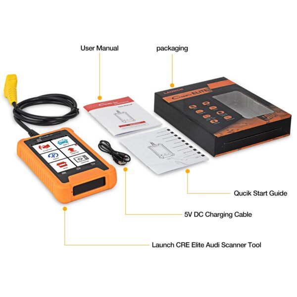 2f14c8f96cf20091 LAUNCH X431 Creader Elite For BENZ Diagnostic Tools Professional Full System TPMS 31+ reset Function Online Coding OBD2 Scanner