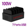 150W Universal Multi USB Type C Fast Charger 16 Port 3.5A MAX Charging Station Stand For Ipad Iphone 17 16 Samsung Xiaomi Tablet