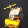 2f30a3f45da4c1ab Broken Wind Rubber Motor Yellow with Helmet Auto Accessories Duck In The Car Interior Decoration