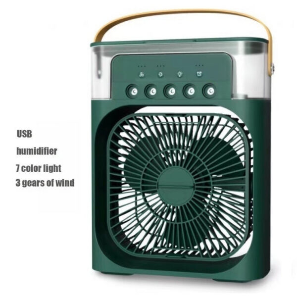 Portable Conditioners USB Electric Fan LED Night Light Water Mist Fun 3 In 1 Air Cooler Humidifie For Home