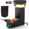 2f497ba78a1a4be9 Uniflasy Portable Rocket Stove for Cooking, Wood Burning Mini Stove with Storage Bag, Ideal for Outdoor Cooking, Camping, Backyard BBQ, and Hiking, Durable and Compact Camping Stove