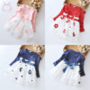 2f541afea4b66c73 Spring Autumn Baby Girl Dress Lovely Kid Flower Bow Children Clothing Princess Evening dresses Toddler Clothes 0-4 Y Long Sleeve