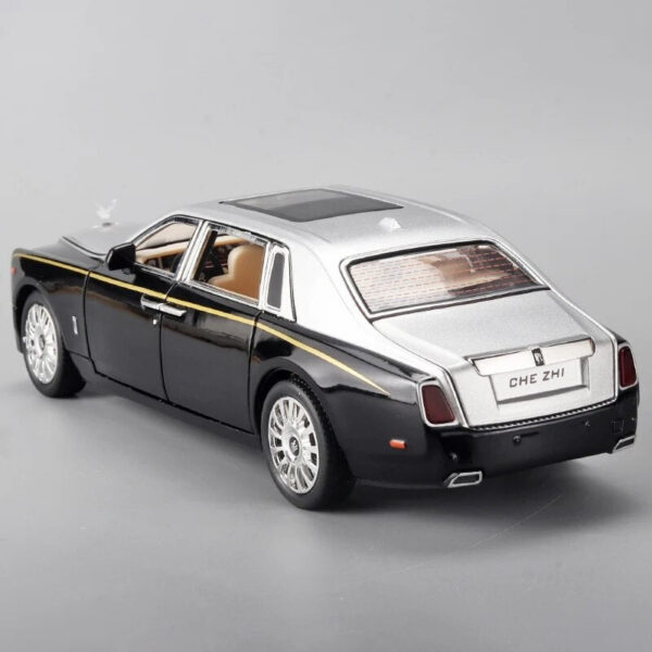 1:24 RR Phantom Model Zinc Alloy Pull Back Diecast s with Sound and Light for Kids Boy Girl Gift