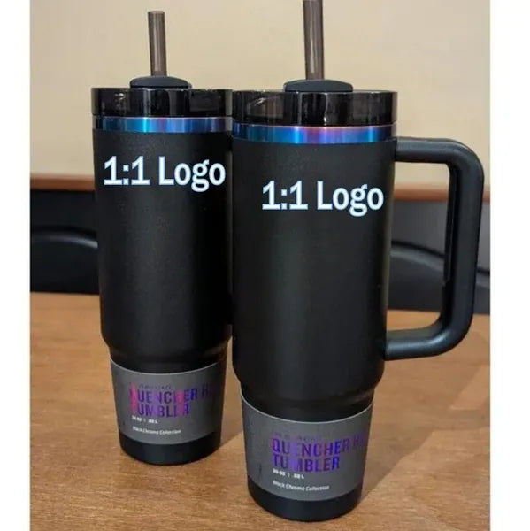2f590c3236e7c7e0 US STOCK 40oz Quencher Tumblers Black Chroma Parada Co-Branded Flamingo Chocolate Gold Valentines Day Gift Cups with Silicone handle Lid And Straw Car mugs 0221