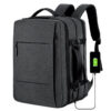 2f6680fb12564f35 Classic Travel Men Business School Expandable USB Bag Large Capacity Laptop Waterproof Fashion Backpack