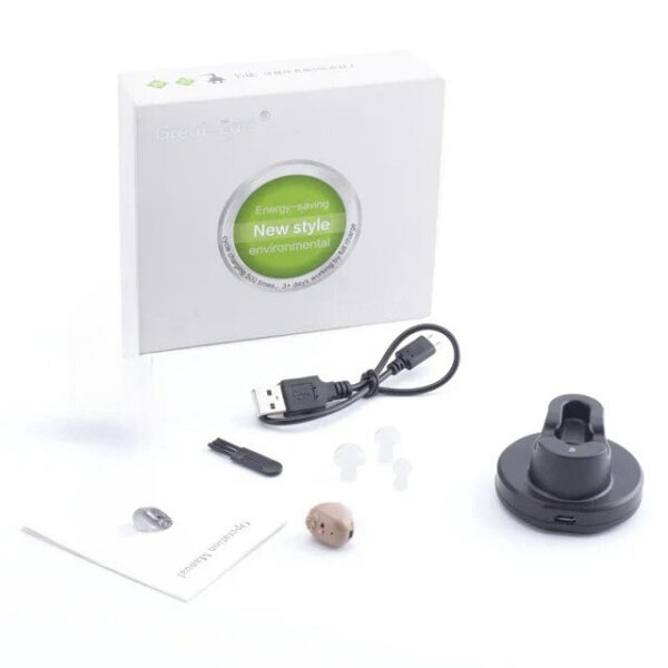 Aid Rechargeable Device ITE Ear Hearing Aids The Elderly Audifonos Sound Amplifier for Deafness