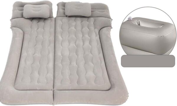 Car Air Mattress for Volkswagen Lavida Polo Viloran Lamando T-Cross 2006-2024, Thickened Car Bed Mattress, Travel Sleeping Pad, Back Seat Bed Cushion with Air Pump 2 Pillows,Dark Green