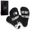 QAPIZM Do Not Disturb I'M Gaming Socks, Men Gifts Ideas Valentines Day Kids