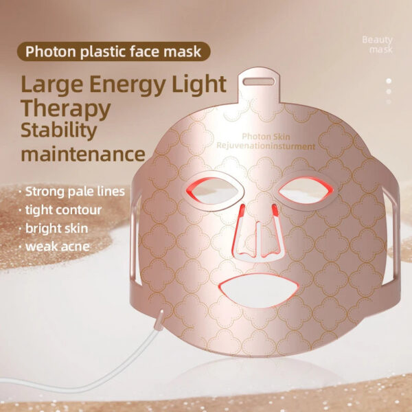 2f8c15af6edcbf09 4 in 1 Red Led Light Therapy Infrared Flexible Soft Mask Silicone 4 Color Led Therapy Anti Aging Advanced Photon Mask IPX7 New