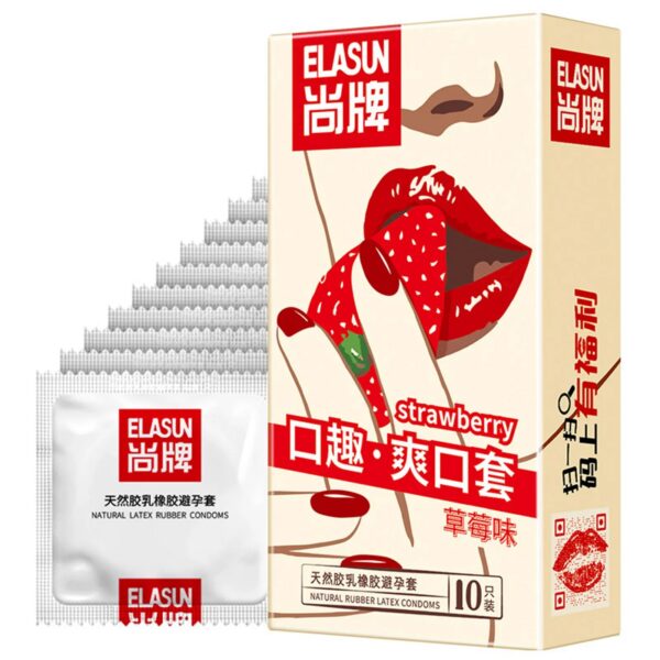 10pcs Fruit Flavor Ultra Thin Condoms Adults Toys For Men 18+ Extra Lubricated Penis Sleeve Male Delay Enhancement Sex Products