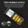 2fa8c291320ad8d2 MILESEEY S2 Tape Measure 40M 60M 80M 100M 120M Double Horizontal Bubble Laser Distance Meter