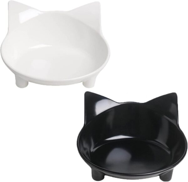 2fa95490abd4efdf Cat Food Bowl, Anti-Skid Base, Non-Toxic Material, Dishwasher Safe, 14.5cm Diameter