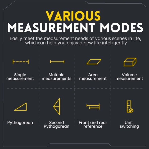 FNIRSI IR40 Smart Laser Rangefinder 40m Digital Distance Meter with APP Connection