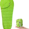 2fc25a34aa7a56cd AEGISMAX Ultraleicht Gänse Daunen Schlafsack Frühling Herbst Ultra-kompakter Leichter Schlafsack Mumienschlafsack für Jugendliche und Erwachsene, zum Wandern, Outdoor-Zelt bei warmem Wetter