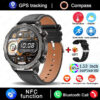 2fcb86b003166c85 New GPS Track Smart Watch Men AMOLED HD Screen Outdoor Sports Fitness Heart Rate NFC IP68 Waterproof Bluetooth Call Smart Watch