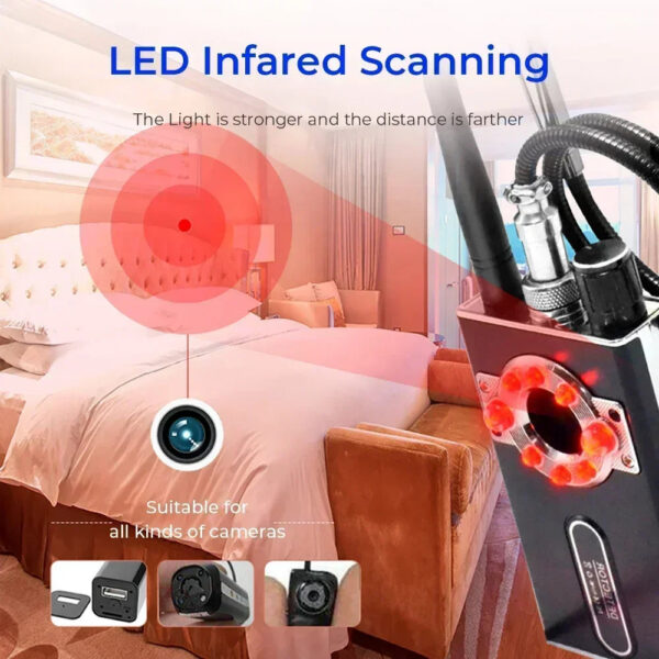 Multi-function K18 K88 Anti-spy Detector GPS Signal Detect GSM RF Tracker Wireless Camera Lens Device Finder