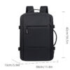 2fd3d6878f76ac52 Classic Travel Men Business School Expandable USB Bag Large Capacity Laptop Waterproof Fashion Backpack