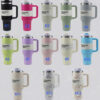 1pc New Quencher H2.0 40oz Stainless Steel Tumblers Cups With Silicone Handle Lid and Straw 2nd Generation Car Mugs Vacuum Insulated Water Bottles with G8821